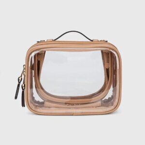 Calpak Small Clear Cosmetics Case in Carmel NWT